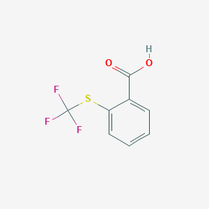 molecular formula C8H5F3O2S B1350624 2-((三氟甲基)硫基)苯甲酸 CAS No. 37526-67-3