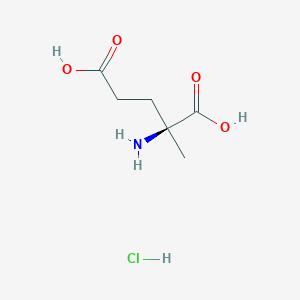 molecular formula C6H12ClNO4 B13506251 (2S)-2-amino-2-methylpentanedioic acid hydrochloride 