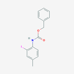 molecular formula C15H14INO2 B13506286 Carbamic acid, (2-iodo-4-methylphenyl)-, phenylmethyl ester CAS No. 212063-20-2
