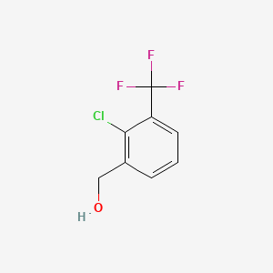 molecular formula C8H6ClF3O B1350632 2-Chloro-3-(trifluoromethyl)benzyl alcohol CAS No. 261763-20-6