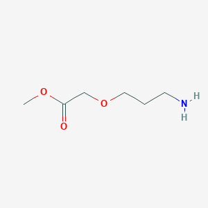 molecular formula C6H13NO3 B13506411 Methyl 2-(3-aminopropoxy)acetate 