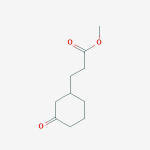 molecular formula C10H16O3 B13506412 Methyl 3-(3-oxocyclohexyl)propanoate 
