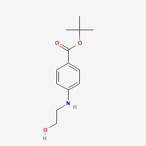 molecular formula C13H19NO3 B13506427 Tert-butyl 4-[(2-hydroxyethyl)amino]benzoate 