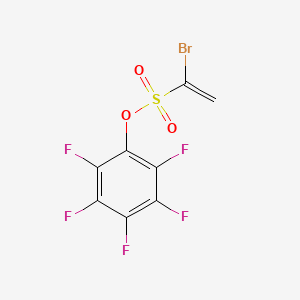 molecular formula C8H2BrF5O3S B13506451 2,3,4,5,6-Pentafluorophenyl 1-bromoethene-1-sulfonate 