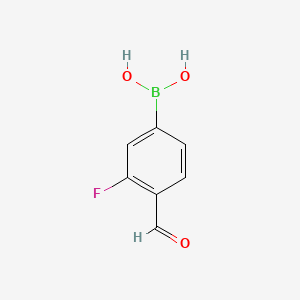 3-Fluoro-4-formylphenylboronic acid