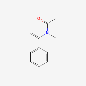 molecular formula C11H13NO B13506499 N-methyl-N-(1-phenylethenyl)acetamide 