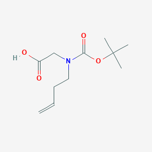 molecular formula C11H19NO4 B13506520 N-(But-3-en-1-yl)-N-(tert-butoxycarbonyl)glycine 