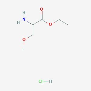 molecular formula C6H14ClNO3 B13506524 Ethyl 2-amino-3-methoxypropanoate hydrochloride 