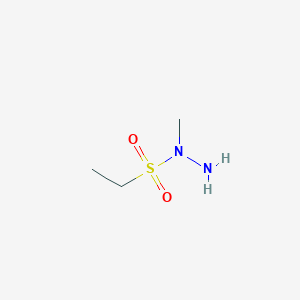 molecular formula C3H10N2O2S B13506541 N-methylethane-1-sulfonohydrazide 
