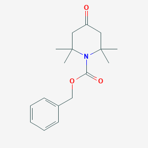 molecular formula C17H23NO3 B13506550 Benzyl 2,2,6,6-tetramethyl-4-oxopiperidine-1-carboxylate 