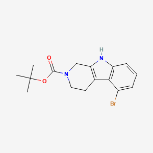 molecular formula C16H19BrN2O2 B13506569 tert-butyl 5-bromo-3,4-dihydro-1H-pyrido[3,4-b]indole-2(9H)-carboxylate 