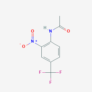 molecular formula C9H7F3N2O3 B1350657 N-[2-nitro-4-(trifluoromethyl)phenyl]acetamide CAS No. 396-12-3