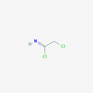 molecular formula C2H3Cl2N B13506595 2-Chloroethanimidoyl chloride CAS No. 44169-77-9