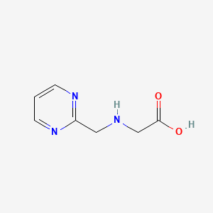 molecular formula C7H9N3O2 B13506622 2-{[(Pyrimidin-2-yl)methyl]amino}acetic acid 