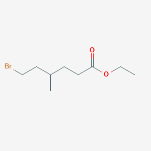 molecular formula C9H17BrO2 B13506639 Ethyl 6-bromo-4-methylhexanoate 