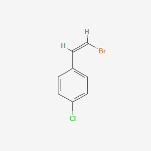 molecular formula C8H6BrCl B13506640 1-[(1Z)-2-bromoethenyl]-4-chlorobenzene 