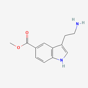 molecular formula C12H14N2O2 B13506642 methyl 3-(2-aminoethyl)-1H-indole-5-carboxylate 