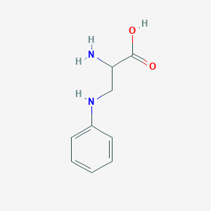 molecular formula C9H12N2O2 B13506729 2-Amino-3-(phenylamino)propanoic acid 