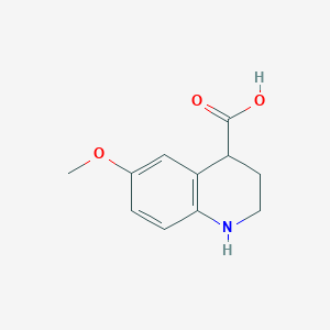 molecular formula C11H13NO3 B13506784 6-Methoxy-1,2,3,4-tetrahydroquinoline-4-carboxylic acid 