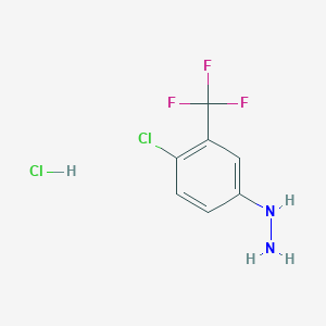 4-Chloro-3-(trifluoromethyl)phenylhydrazine hydrochloride