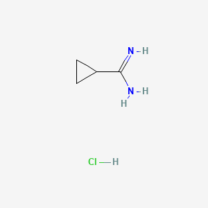 molecular formula C4H9ClN2 B1350682 Cyclopropanecarboximidamide Hydrochloride CAS No. 57297-29-7