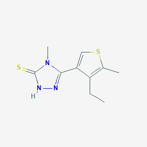 5-(4-ethyl-5-methylthien-3-yl)-4-methyl-4H-1,2,4-triazole-3-thiol