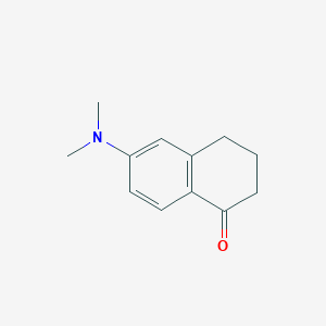 molecular formula C12H15NO B1350687 6-(Dimethylamino)-3,4-dihydronaphthalen-1(2H)-one CAS No. 31435-75-3