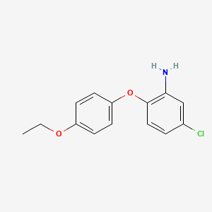 molecular formula C14H14ClNO2 B1350693 5-Chloro-2-(4-ethoxyphenoxy)aniline CAS No. 16824-53-6