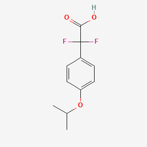 molecular formula C11H12F2O3 B13506957 2,2-Difluoro-2-(4-isopropoxyphenyl)acetic acid 