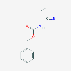 molecular formula C13H16N2O2 B13506967 benzyl N-(1-cyano-1-methylpropyl)carbamate 