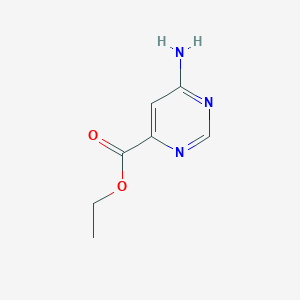 molecular formula C7H9N3O2 B13506992 Ethyl 6-aminopyrimidine-4-carboxylate 