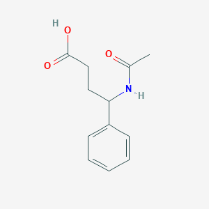 molecular formula C12H15NO3 B13507014 4-Acetamido-4-phenylbutanoic acid 