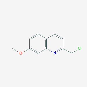 molecular formula C11H10ClNO B13507023 2-(Chloromethyl)-7-methoxyquinoline CAS No. 168083-31-6
