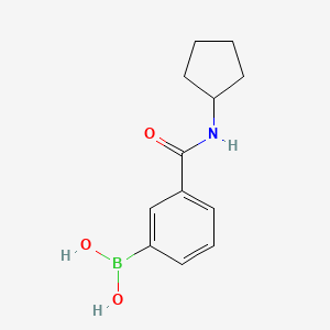 molecular formula C12H16BNO3 B1350703 (3-(Cyclopentylcarbamoyl)phenyl)boronic acid CAS No. 850567-24-7
