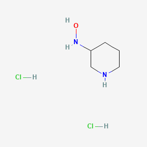 molecular formula C5H14Cl2N2O B13507033 N-(piperidin-3-yl)hydroxylaminedihydrochloride 