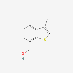 molecular formula C10H10OS B13507043 (3-Methyl-1-benzothiophen-7-yl)methanol 
