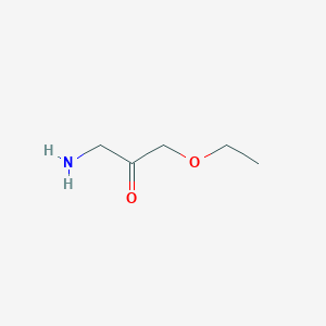 molecular formula C5H11NO2 B13507046 1-Amino-3-ethoxypropan-2-one 