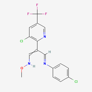 3-(4-chlorophenyl)imino-2-[3-chloro-5-(trifluoromethyl)pyridin-2-yl]-N-methoxyprop-1-en-1-amine