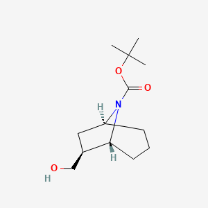 molecular formula C13H23NO3 B13507073 rac-tert-butyl (1R,5S,6R)-6-(hydroxymethyl)-8-azabicyclo[3.2.1]octane-8-carboxylate 