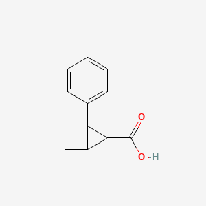 molecular formula C12H12O2 B13507084 1-Phenylbicyclo[2.1.0]pentane-5-carboxylic acid 