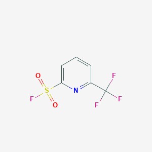 molecular formula C6H3F4NO2S B13507089 6-(Trifluoromethyl)pyridine-2-sulfonyl fluoride 