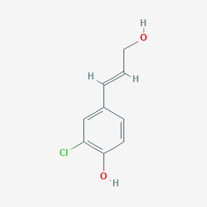 molecular formula C9H9ClO2 B13507115 2-Chloro-4-(3-hydroxyprop-1-en-1-yl)phenol 