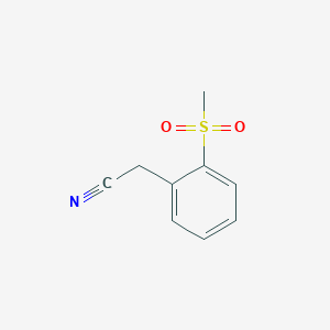 molecular formula C9H9NO2S B13507116 2-(2-(Methylsulfonyl)phenyl)acetonitrile 