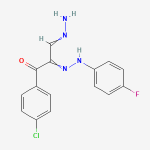 3-(4-Chlorophenyl)-2-[2-(4-fluorophenyl)hydrazono]-3-oxopropanal hydrazone