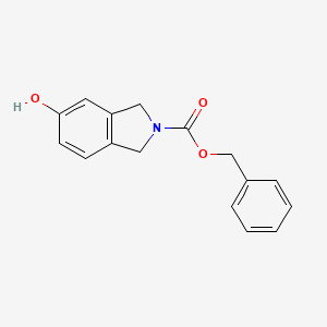 molecular formula C16H15NO3 B13507179 Benzyl 5-hydroxyisoindoline-2-carboxylate 