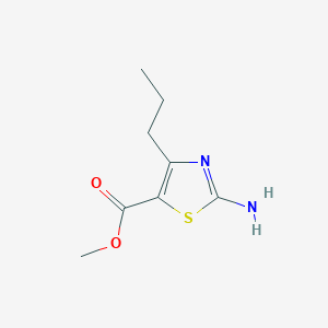 molecular formula C8H12N2O2S B13507214 Methyl 2-amino-4-propyl-1,3-thiazole-5-carboxylate CAS No. 649737-00-8