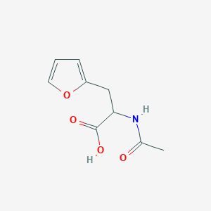 molecular formula C9H11NO4 B13507231 2-Acetamido-3-(furan-2-yl)propanoic acid 