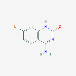 molecular formula C8H6BrN3O B13507239 4-Amino-7-bromoquinazolin-2-ol 
