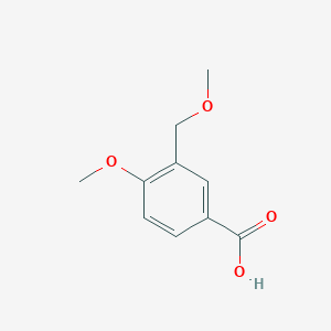 molecular formula C10H12O4 B1350724 4-Methoxy-3-(methoxymethyl)benzoic acid CAS No. 91061-77-7