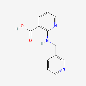 molecular formula C12H11N3O2 B1350726 2-[(3-Pyridinylmethyl)amino]nicotinic acid CAS No. 460363-72-8